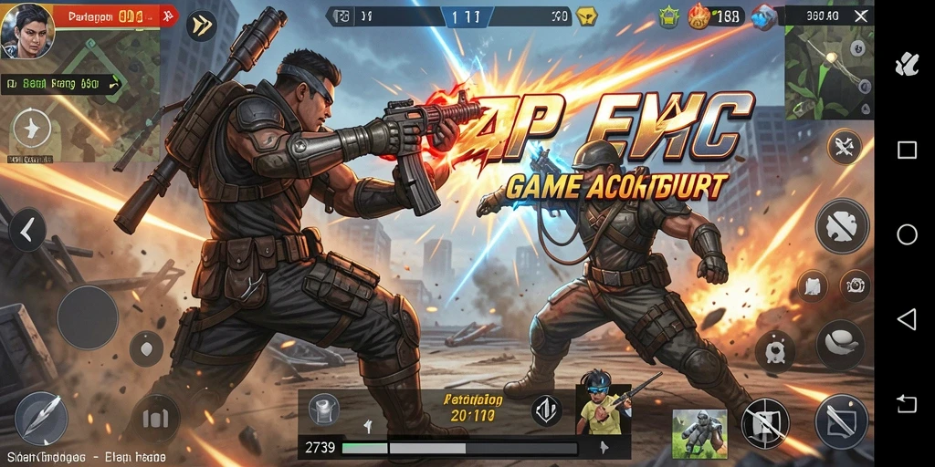 Gameplay Action yang seru dan mendebarkan di 2739.