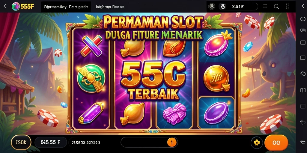 Tampilan menarik dari gameplay Slot 555F yang mengasyikan.