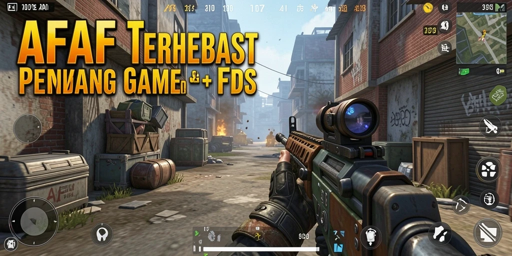 Gameplay AFAF yang intens dan menegangkan di arena pertempuran FPS.