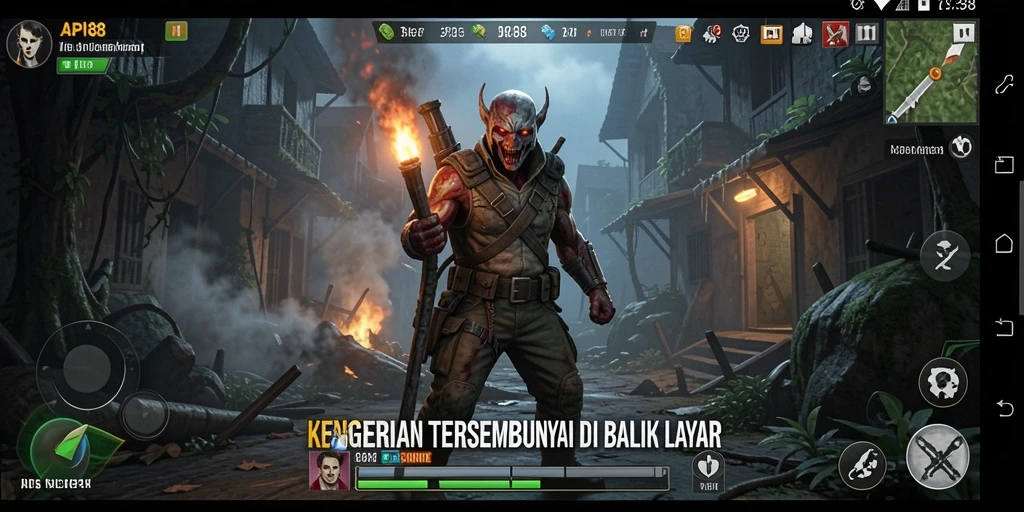 Gameplay menegangkan API88 dalam suasana kegelapan.