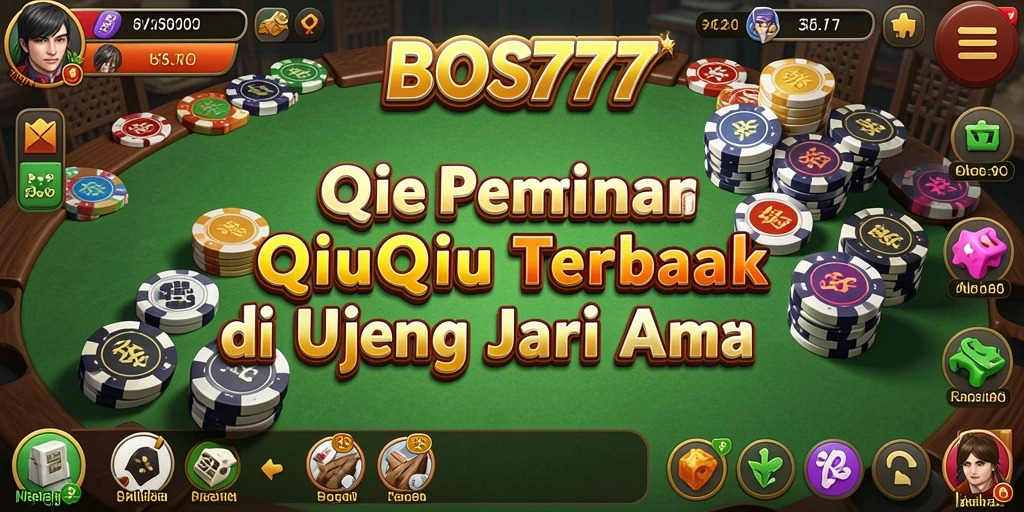 Tampilan menarik dan seru dari gameplay QiuQiu di BOS777.