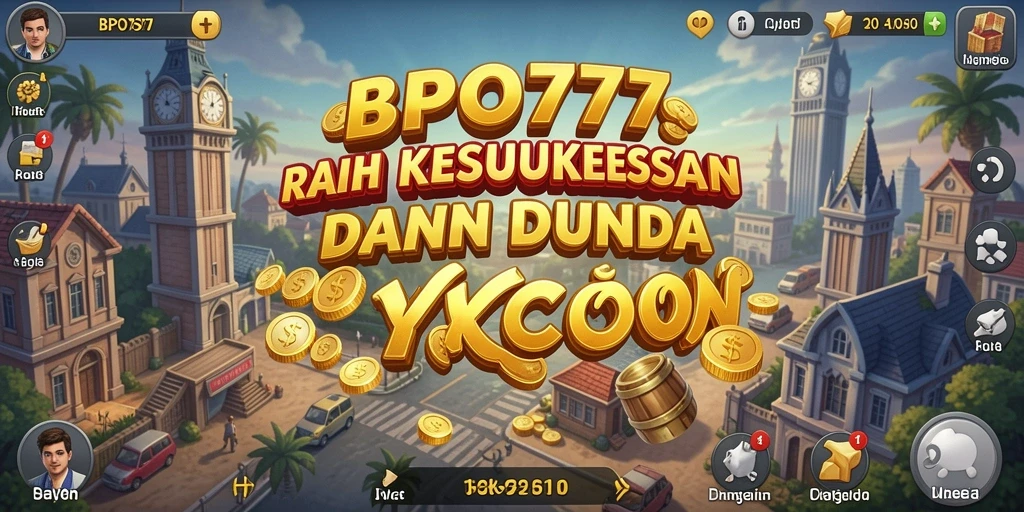 Tampilan penuh aksi gameplay BPO777 dengan elemen Tycoon yang menarik.