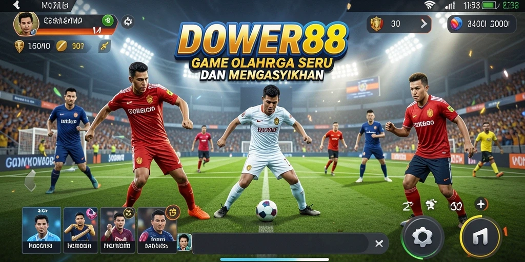 Tampilan gameplay DOWER88 yang mendebarkan dan penuh aksi.