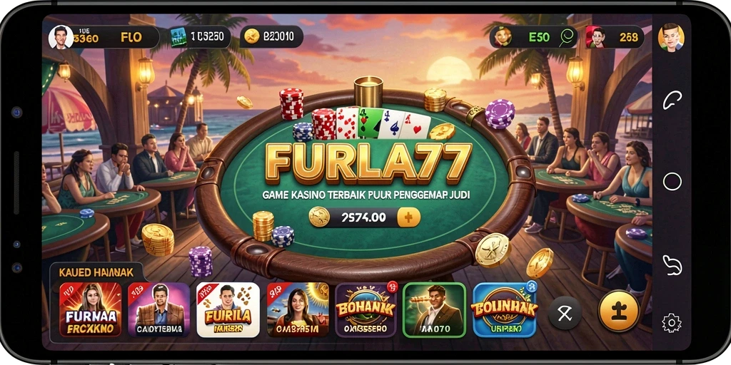 Tampilan gameplay menarik dari FURLA77 dengan berbagai permainan Kasino.