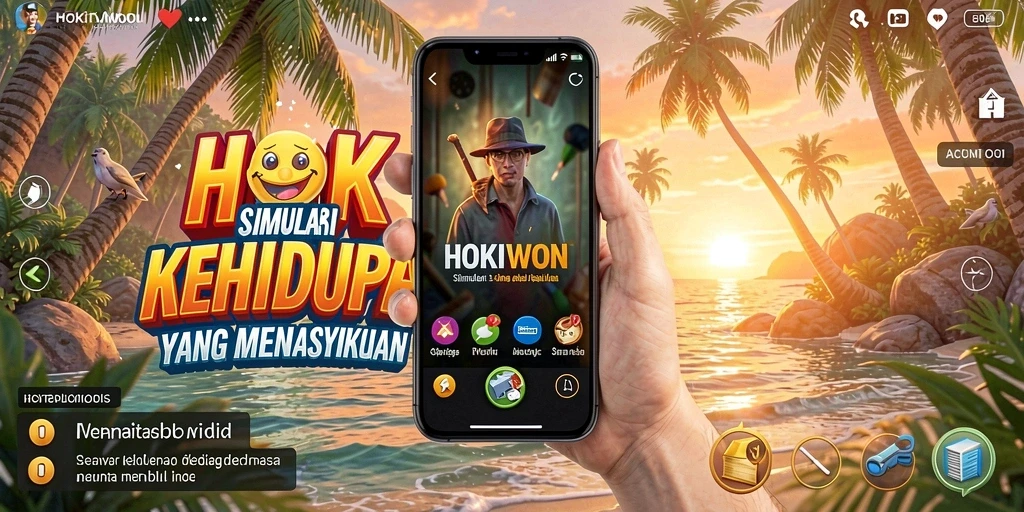 Tampilan gameplay HOKIWON yang menakjubkan dan penuh warna.
