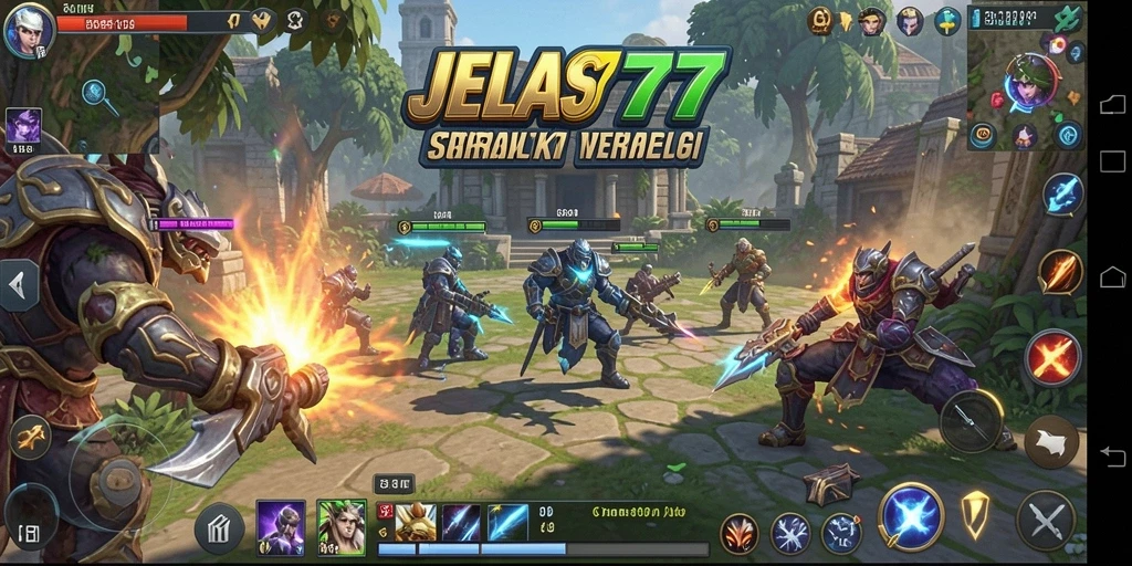 Screenshot menampilkan gameplay menarik di JELAS777.