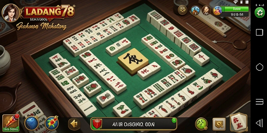 Tangkapan layar gameplay <strong>LADANG78</strong> yang menampilkan keseruan permainan Mahjong.