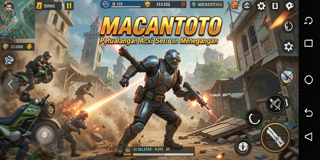 Tampilan menarik dari gameplay aksi seru di MACANTOTO.