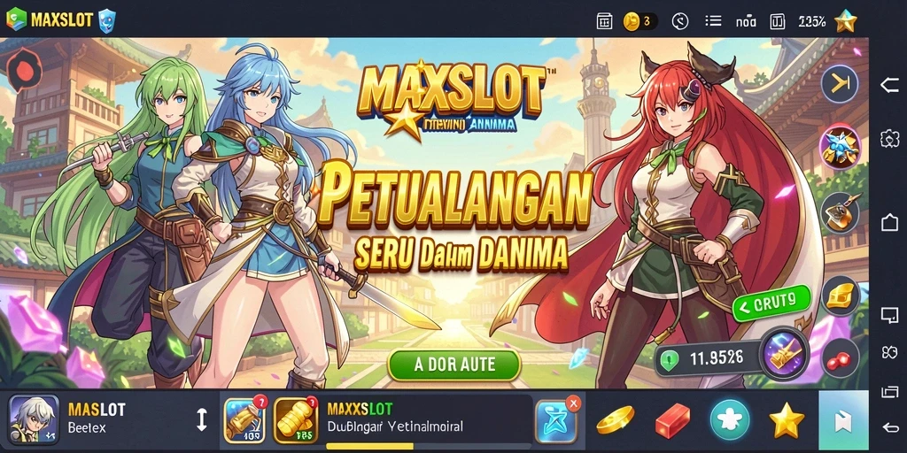 Tampilan penuh aksi dalam gameplay MAXSLOT yang menakjubkan.