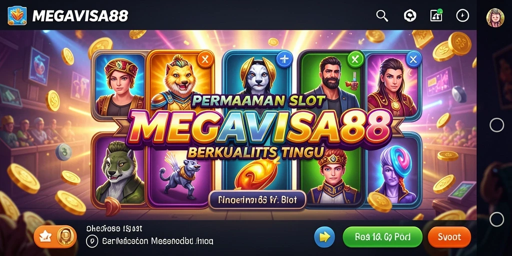 Tampilan gameplay menarik dari MEGAVISA88 di mesin Slot.