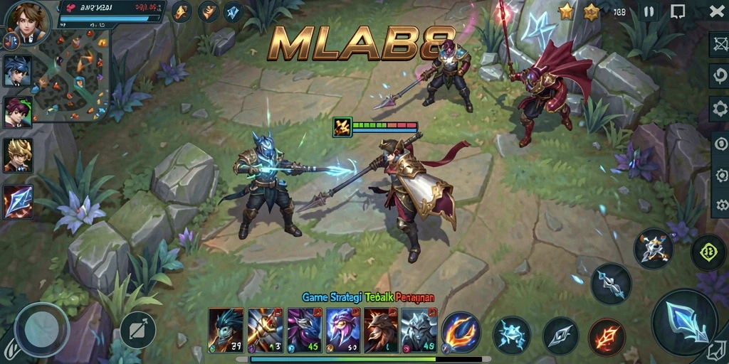 Tampilan gameplay MLBB8 dengan pertarungan strategis yang mendebarkan.