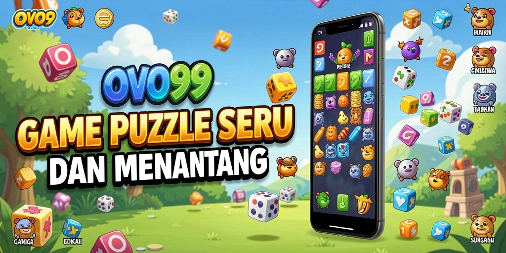 Tampilan gameplay seru dalam OVO99 dengan tantangan puzzle.