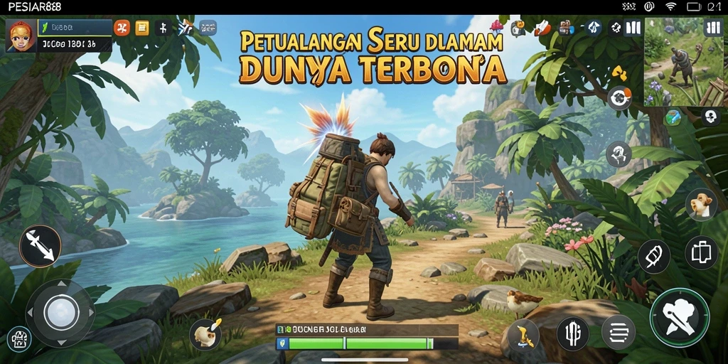 Gameplay mendalam di dunia terbuka PESIAR88, penuh petualangan.