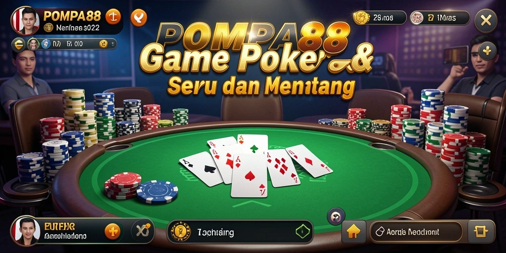 Tampilan Screenshot POMPA88 menampilkan keseruan permainan Poker.