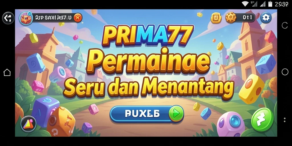 Tampilan gameplay seru dan menantang di PRIMA77.