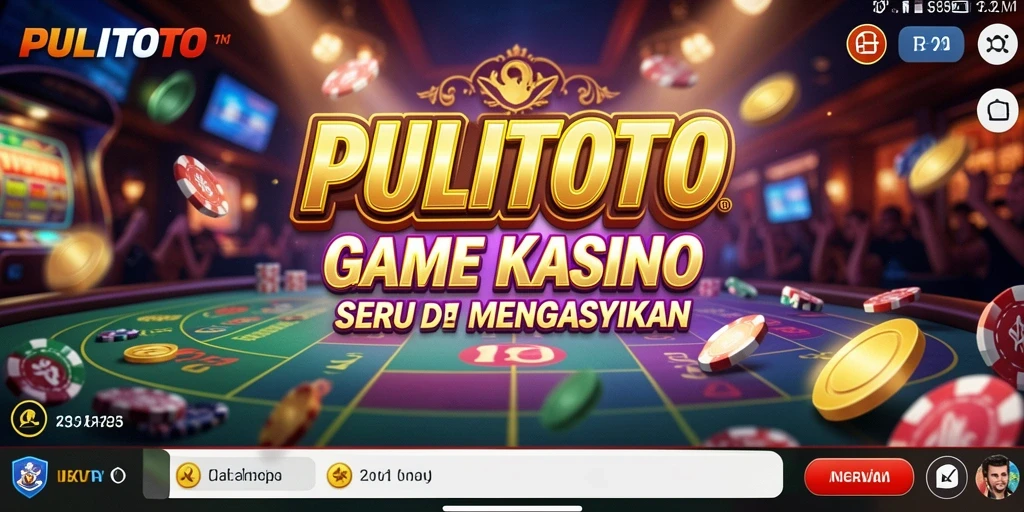 Screenshot gameplay PULITOTO yang menampilkan suasana Kasino yang seru.
