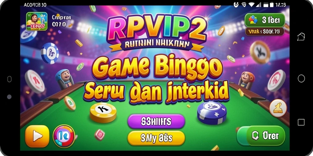 Screenshot gameplay RPVIP2 menampilkan suasana seru permainan Bingo.