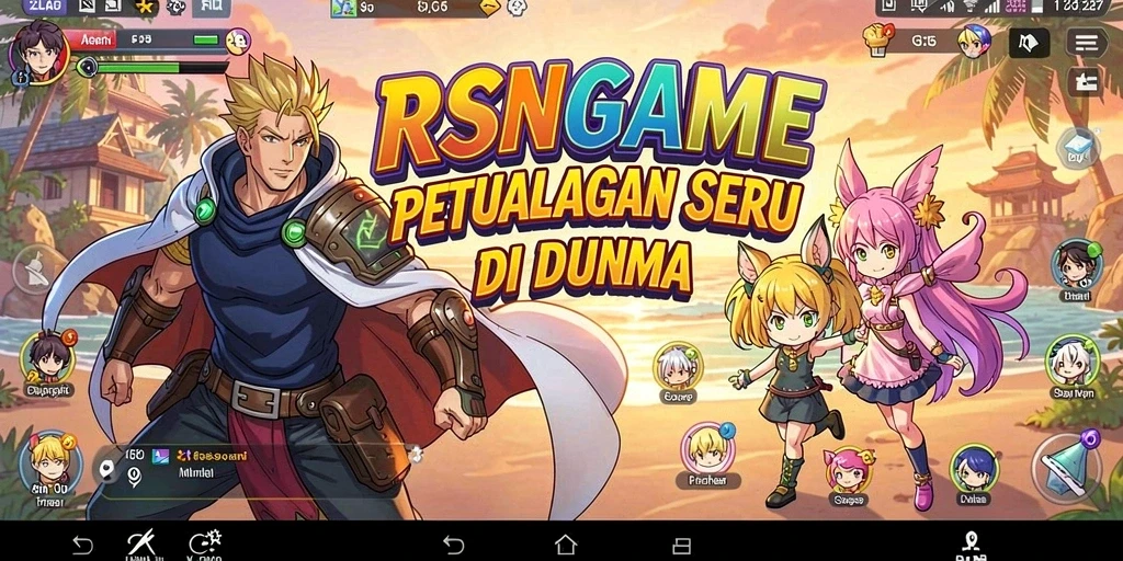 Menampilkan pertarungan epik dalam RSNGAME dengan karakter Anime.