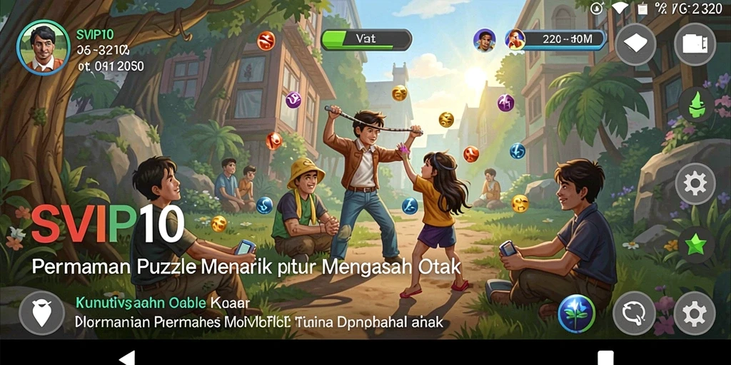 Screenshot menampilkan gameplay SVIP10 dengan tantangan puzzle yang menarik.