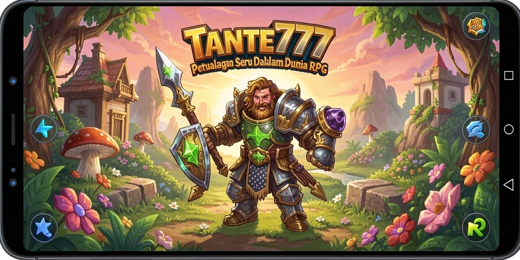 Tangkapan layar TANTE777 menampilkan aksi pertempuran RPG yang epik.