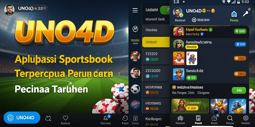 Tampilan gameplay menarik dan interaktif dari aplikasi Sportsbook UNO4D.