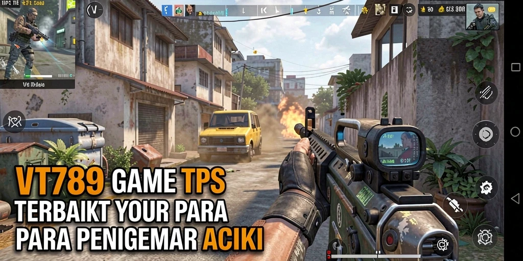 Tampilan gameplay VT789 yang menegangkan dalam pertempuran TPS.